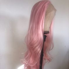 Mia Cotton Candy Pink 26” Lace Front Wig *Nwt* New And Never Worn Synthetic Wig Hair Length: 26inch Hair Color: Pink Cap Size: Medium Cap Size 22.5inch Circumference Comes With Adjustable Strap And 3 Combs Heat Up To 300f Hairline Is Very Natural, And You Could Cut The Front Lace To Blend As Your Own Hairline Bundle With Got2b Ultra Gel 2save Cotton Candy Pink Hair, Bubblegum Pink Hair, Feather Hair Clips, Bob Lace Front Wigs, Hair Color Shades, Bohemian Hairstyles, Pink Wig, Pink Headbands, Hair Color Pink