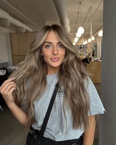 Dirty Blonde Hair Ashy, Light Ashy Brown Hair, Bronde Hair Balayage, Lighter Brown Hair Color, Ash Brown Hair Balayage, Lighter Brown Hair, Blonde Light Brown Hair, Light Brunette Hair