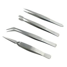 Description Made of premium steel material, the tweezers kit could be used to repair machine, DIY manicure and hold jewelry. With ultra-lightweight design, it can easily carry when you go out. Multifunctional tweezers is a great assistant for your daily life. Features - Color: Silver. - Material: Steel. - Size: Approx. 11.8x1x0.5cm. - Made of premium material for durable and practical use. - Perfect for selecting, isolating and picking up eyelashes. The fine pointed tips makes it easier to maneu Jewelry Tweezers, Terminal Bus, Maintenance Tools, Mobile Phone Repair, Manicure Kit, Phone Repair, Diy Manicure, Tweezers, Steel Material