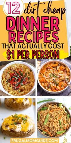 the best dinner recipes that actually cost $ 1 per person