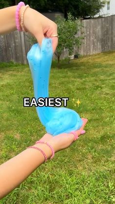 a person holding an object in their hand with the words easiest on it