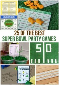 the 25 best super bowl party games for kids to play in their own home or office