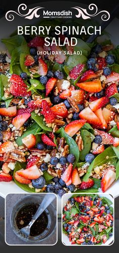 This festive berry salad is a delightful holiday side dish or a quick dinner when paired with your favorite protein. Bursting with fresh berries and tangy feta cheese, it’s a vibrant addition to any celebration!