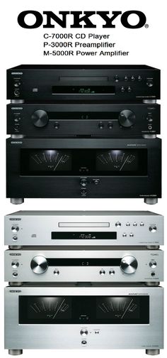 an advertisement for the onkyo cd player system