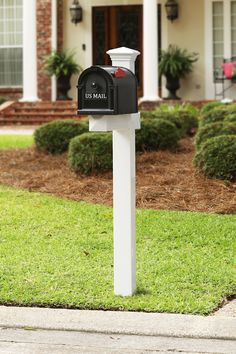 a mailbox in front of a house