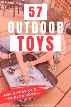 Let their creativity run wild outdoors with pretend play! As a mom of 2 year olds I'll share our favorite make-believe toys for the yard like kitchens, forts, lawn mowers and more. Boost their imagination with these magical outdoor toys. Outdoor Gifts For Kids, Outdoor Toys For Boys, Outdoor Toys For Toddlers, Outdoor Games For Kids, Outdoor Toys For Kids, Toddler Summer