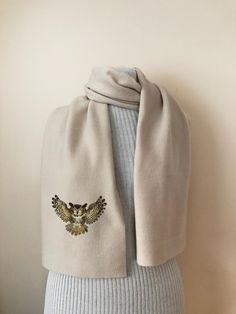 Wrap yourself in comfort and style with our delightful fleece owl scarf, designed to keep you warm on chilly days. This cozy accessory features a whimsical owl design that adds a playful touch to any outfit, making it a must-have for owl lovers and nature enthusiasts alike. Made from premium fleece, this scarf is incredibly soft and gentle on your skin, ensuring maximum comfort. The unique owl pattern adds a charming, fun element, perfect for both casual and outdoor wear.  Suitable for adults an Owl Scarf, Whimsical Owl, Owl Pattern, Cozy Accessories, Owl Patterns, Winter Walk, Owl Lovers, Owl Design, Outfit Making