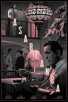 a man sitting at a table in front of a lamp with the words casino on it