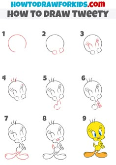 how to draw cartoon characters for kids with step by step instructions on how to draw