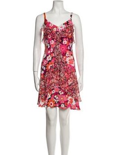 Michael Kors Collection Silk Slip DressPinkFloral PrintRuffle EmbellishmentSleeveless with V-NeckConcealed Zip Closure at BackFit:Dresses by Michael Kors Collection typically fit true to size. Michael Kors Collection, Silk Mini Dress, Silk Slip, Print Patterns, Dress Outfits, Michael Kors, Mini Dress, Silk, Clothes For Women