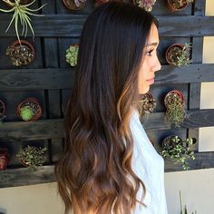 Long+Black+To+Brown+Ombre+Hair Black To Brown Ombre Hair, Black To Brown Ombre, Natural Dark Hair, Dark Face, Brown Ombre Hair