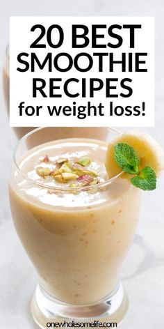 The best healthy smoothie recipes! You will love these healthy recipes for breakfast. They are so easy and delicious. Healthy smoothie recipes for weight loss and smoothie recipes for a flat belly. Fat burning smoothies and smoothies with almond milk Best Healthy Smoothie Recipe, Best Smoothie, Healthy Smoothie Recipes, Best Smoothie Recipes, Good Smoothies