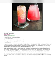 the recipe is shown for this drink