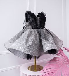 Silver Black Dress, Birthday Girl Dress, Glitter Dress, Flower Girl Dress, Tutu Baby Dress, Grey Toddler Dress, Prom Gown, 1st Birthday Dress, Smash Cake Photo, Special Occasion, Pageant Outfit, Princess Dress, Formal Event Dress Luxury silver grey girl dress have very original fashionable design will be perfect for any celebration....birthday, wedding, parties, Christmas, photography, Valentine's Day, dance, evening, flower girl  dress, ball gown, festivals wear, dance, dress-up, fairy & prince Fairy Princess Costume, Pageant Outfits, 1st Birthday Dresses, Occasion Outfit, Dress Tutu, Black Birthday, Cake Photo, Birthday Girl Dress, Special Occasion Outfits