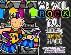 we will rock you poster with an image of a boy playing the guitar