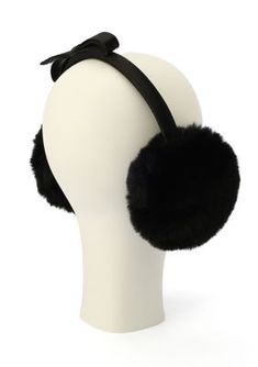 A shoelace bow embellishes these furry earmuffs from kate spade new york. | kate spade new york Women's Shoelace Bow Earmuffs, Black Bow Earmuffs, Shoelace Bow, Earmuffs, Kate Spade New York, Cosplay Costumes, Shoe Laces, Kate Spade, New York, Quick Saves