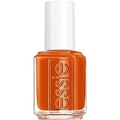 20 Outrageously Cute Fall Nail Colors for Dark Skin Beauties Red Orange Nails, Essie Nail Colors, Shine Nails