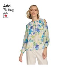 in stock Blue Cold Shoulder Tops For Spring, Trendy Calvin Klein Tops For Spring, Trendy Calvin Klein Summer Tops, Spring Calvin Klein Tops, Calvin Klein Blue Tops For Spring, Calvin Klein Blue Tops For Summer, Elegant Calvin Klein Spring Blouse, Elegant Calvin Klein Blouse For Spring, Chic Calvin Klein Tops For Spring