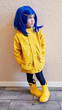 Coraline Costume, Coraline, Girl Costumes, Rain Jacket, Halloween