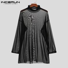 SPECIFICATIONSColor: BlackSize: S,M,L,XL,2XL,3XL,4XL,5XL,Plus SizeType: Men Mesh Transparent T ShirtStyle: Camiseta HombreSleeve Length(cm): FullSleeve Style: RegularBrand Name: INCERUNCollar: TurtleneckPattern Type: SolidItem Type: topsStyle: CasualFabric Type: BroadclothMaterial: POLYESTERMaterial: SPANDEXHooded: NoApplicable Scene: CASUALApplicable Season: Spring and AutumnTops Type: TEESOrigin: Mainland ChinaGender: MENChoice: yessemi_Choice: yes{custom}Size:S,M,L,XL,2XL,3XL,4XL,5XLFabric Material:95%Polyester+5%SpandexOccasion:LeisurePattern:TransparentColour:BlackProduct Description:Men's Transparent Mesh T ShirtsPackage Included:1 * TopPlease note:Thanks to your understanding, the size may be 2 cm / 1 inch inaccurate due to manual measurements. Shirt Transparent, Mesh T Shirt, Turtleneck Long Sleeve, Men T Shirt, Guinea Bissau, Bosnia And Herzegovina, Night Club, Top Tee, Turtle Neck