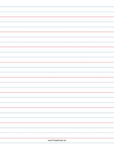 lined paper with red and white lines