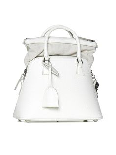 Body: 100% Calf leather Contrast: 79% Cotton, 15% Polyester, 6% Other fibers Lining: 100% Cotton White Calf Leather Satchel Shoulder Bag, White Leather Satchel, White Calf Leather Shoulder Bag With Soft Leather, White Calf Leather Shoulder Bag With Removable Pouch, White Textured Leather Satchel, White Calf Leather Bag With Silver-tone Hardware, White Calf Leather Bag For Everyday Use, White Calf Leather Tote Bag, White Textured Leather Bags