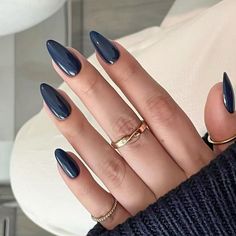 Nails Inspiration Ballerina, Pink Nails Inspiration, Pastel Pink Nails, Navy Nails, Navy Blue Nails, Airbrush Nails, Subtle Nails