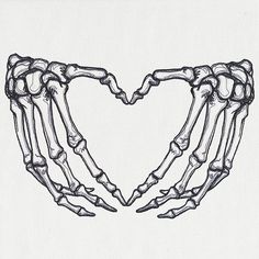 Skeleton Heart Hands, Skeleton Heart, Skeleton Bones, Heart Hands, Flour Sack, A Heart, Tea Towels, Skeleton, Flour