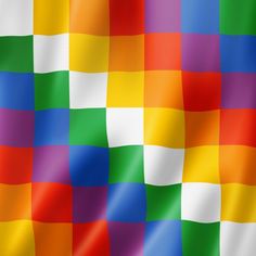 a multicolored checkerboard pattern is shown in full color