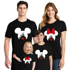 Family Trip Mickey Minnie Mouse Squad Matching Couple T-shirts What To Wear To Disney, Couple T Shirts, Matching Disney Shirts, Disney Trip Shirts, Father Shirts, Matching Couple, Disney Stuff, Couple Matching, Family Trip