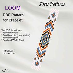 the loom pattern for bracelet