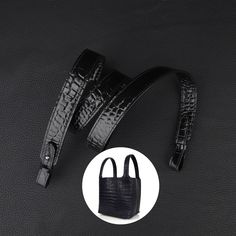 2cm wide black embossing crocodile leather shoulder bag strap for Black crocodile leather picotin bag `✿'Quantity : 1 pcs `✿'Shoulder strap Width: 20mm `✿'Color: some colors avaliable  `✿'Leather loop is 1.4cm wide,18.5cm length `✿'Material: Black Embossing crocodile  leather(if you need Epsom leather or evercolor leahter , Please write it in the personalisation ) Bag strap length(total lenght is not drop length) The length is 50cm-80cm ----- shoulder bag The length is 90-120cm --------crossbody 1-3 days will shipping 7-10 days delivery to worldwide All items in free shipping to worldwide All items shipping to Hong Kong and Taiwai use Sfexpress 2-3 days delivery Accept return and exchange Black Leather Bag Strap For Fashion Accessories, Black Leather Bag Strap Fashion Accessory, Black Bags With Leather Strap, Luxury Black Shoulder Bag With Strap, Luxury Black Bag With Strap, Luxury Black Belted Bag, Black Leather Shoulder Bag With Belt, Black Leather Shoulder Bag With Belt Detail, Black Business Bag With Belt Detail