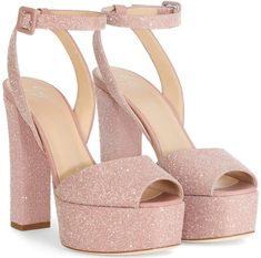 Giuseppe Zanotti Heels, Cute Shoes Heels, Pink High Heels, Prom Heels, Glitter Heels, Fancy Shoes, Cute Heels, Girly Shoes