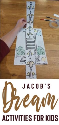 This printable Sunday school craft of Jacobs dream with the ladder and the angles going up and down, is a great way to teach kids about Jacob's dream bible story. If you are looking for a simple activity to go along with your Bible Story then this kids craft is perfect. Simply print as many copies as you need and have the children color, cut, paste and slide. We recommend you print on Cardstock paper for durability. Available in Size A4. God Changes Jacobs Name Craft, Joseph The Dreamer Craft Sunday School, Genesis 1:1 Craft, Jacob Dream Bible Craft, Jacob's Ladder Coloring Page, Kids Church Activities, Homeschool Worksheets, Story Activities, School Craft