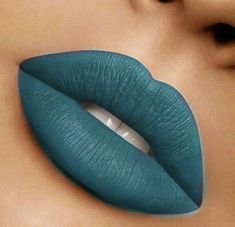 Turquoise Lipstick, Nails Lips, Lips Color