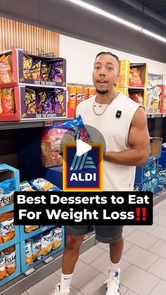 Trent Harrison | Online Fitness Coach on Instagram: "If you’re obsessed with desserts and you shop at Aldi, these are most grab, tasty, and low calorie desserts you need to grab for weight loss‼️

#aldi #mealprep #meals #fitness #fitnesstips #nutrition #grocery #grocerystore #abs #loseweight #weightloss  #desserts #icecream #cookies" Low Calorie Swaps, Healty Meals, Low Calorie Sweets, Bobby Approved, Air Fryer Recipes Chicken Breast, Coffee Smoothie Recipes, Aldi Finds, Aldi Shopping