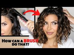 The Denman Brush can help women with FINE WAVY Hair get SERIOUS Curl Definition! - YouTube Deman Brush Wavy Hair, Wavy Curly Hair Cuts, Messy Bridal Bun, Curly Hair Techniques, Crazy Curly Hair, Denman Brush, The Curly Girl Method, Curly Hair Brush