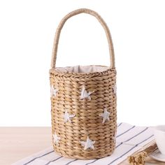 Free U.S. shipping. Style:  , color:Beige, suite for season：Summer ，Beach, Material Rattan, Khaki Smile Face Straw Woven Bag Trendy Cream Bucket Bag For Vacation, Beige Bucket Beach Bag For Spring, Cream Bucket Bag For Summer, Casual Beige Bag For Picnic, Casual Beige Bags For Picnics, Trendy Summer Picnic Bag, Trendy Woven Straw Bag For Picnic, Trendy White Bucket Bag For The Beach, White Bucket Bag For Spring Vacation