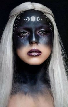 Makijaż Sugar Skull, Pelottava Halloween, Halloween Makeup Witch, Make Up Diy, Halloween Gesicht, Halloweenský Makeup, Halloween Make-up Looks, Goddess Makeup