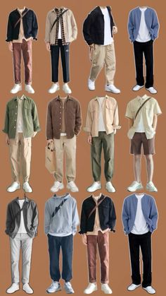 Looks masculinos para inspiração Men’s Summer Clothes Aesthetic, Softboy Outfits Summer, Travel Outfits Men, Korean Menswear, 대학생 스타일, Fall List, Outdoorsy Outfits