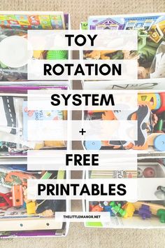 toy storage system and free printables for kids