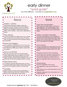 early dinner 788x1024 Ayurveda Cheat Sheets + Guidelines Ayurvedic Living, Ayurveda Pitta, Ayurveda Kapha, Ayurveda Recipes, Ayurvedic Diet, Pitta Dosha