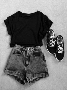 Sporty Summer, Trendy Summer Outfits, Causual Outfits, Tween Outfits, Cute Simple Outfits, Girls Fashion Clothes, Teenage Fashion Outfits, Edgy Outfits, Mode Inspiration