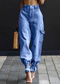 Oversized Denim Pants, Denim Jogger Pants, Mid Waist Pants, Pants Summer, Lined Jeans, Denim Patterns, Denim Joggers, Modern Light, Loose Jeans