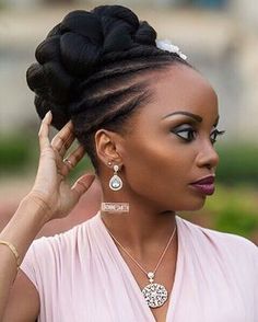 Natural Hair Wedding, Black Wedding Hairstyles, Natural Wedding Hairstyles, Twisted Hair, Hairstyles Natural, Pelo Afro, Natural Hair Updo, Natural Wedding, Natural Hair Braids