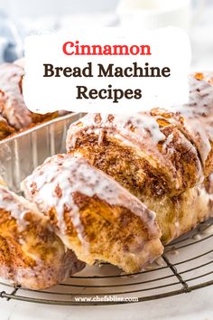 cinnamon bread machine recipes on a cooling rack