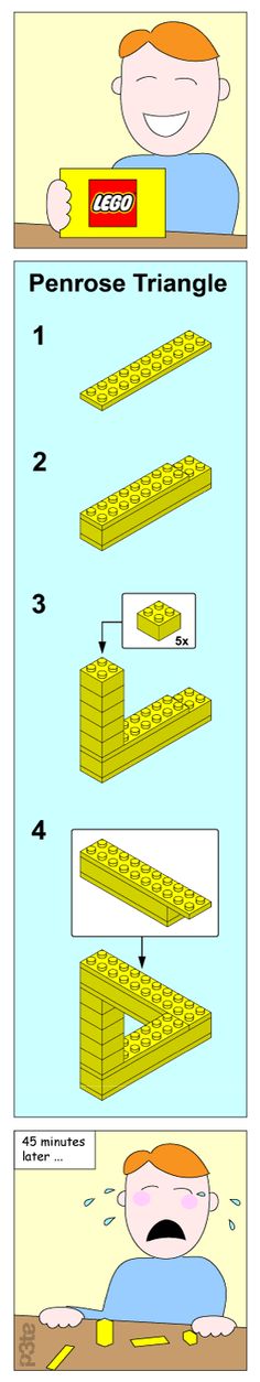 the instructions for how to make a lego man with his head on top of a shelf