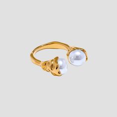 Tarnish Free Rings | Gold Heart Ring | Grise-nyc.com Gold Heart Ring, Rings Gold, 18k Gold Ring, Open Ring, Gold Heart, Stainless Steel Jewelry, Heart Of Gold, Gold Plated Jewelry, Gold Ring