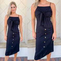 Hello Summer in this CHIC midi dress! Made from a lightweight linen-blend for breathability and style this season, our button front midi dress is set to be a fast favorite. Chic Midi Dress, Button Down Midi Dress, Midi Dress Chic, Moms Fashion, Wild Boar, Engagement Outfits, Hello Summer, Fashion 2020, Mom Style