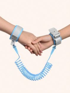 Infant/Toddler Anti-Lost Wrist Link With Spring Tether & Key Ring, Multi-Function Leash Bracelet Blue    Polyester  Harnesses & Leashes   Baby Supplies, size features are:Bust: ,Length: ,Sleeve Length: Kids Safety Bracelet, Baby Harness, Baby Travel Gear, Toddler Safety, Spring Bracelet, Chain Lock, Child Loss, Craft Kits For Kids, Toddler Age